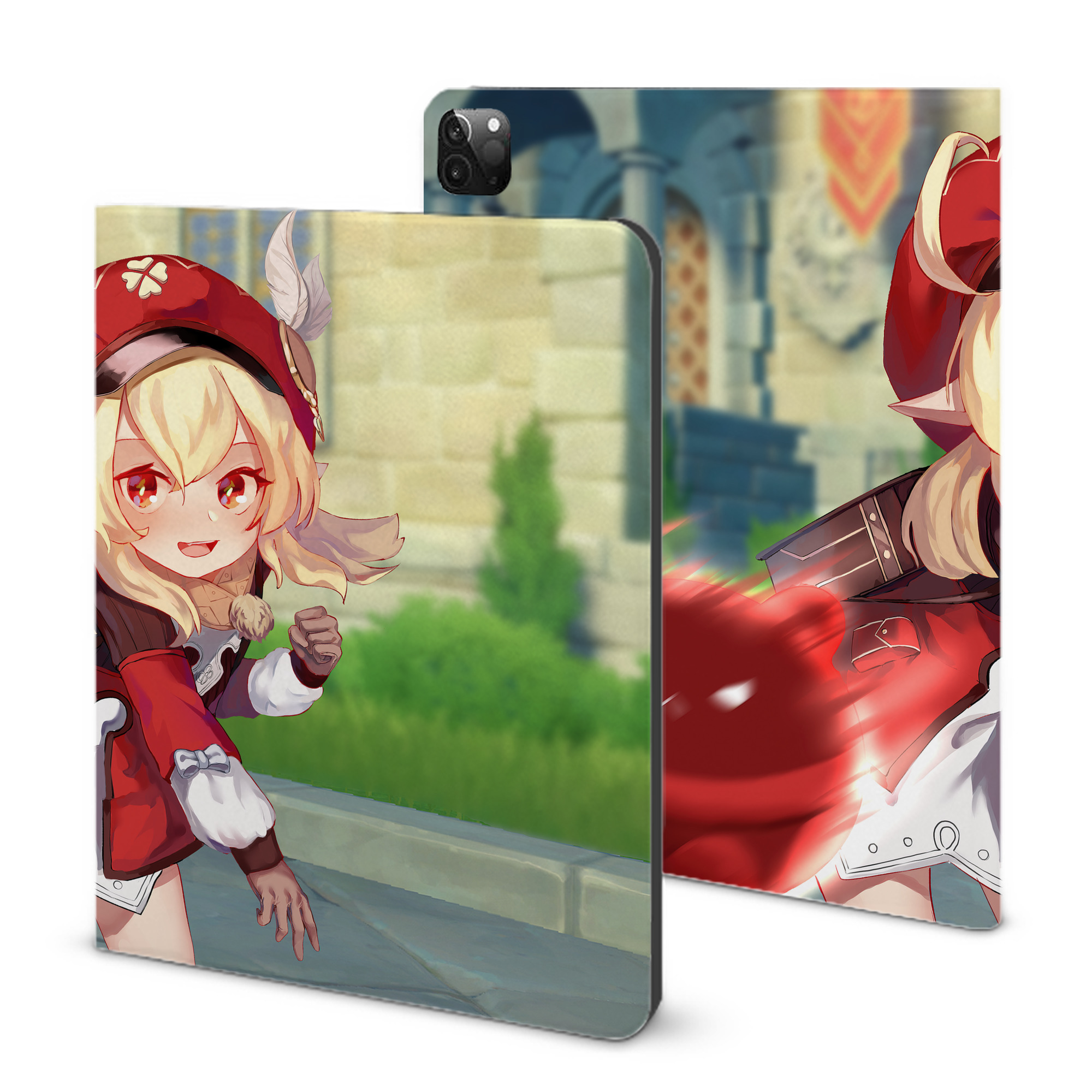 げんし神 genshin IPadケース ペンホルダー付き ブックスタイルデザイン